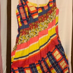 Nine West Yellow and Pink Floral Dress